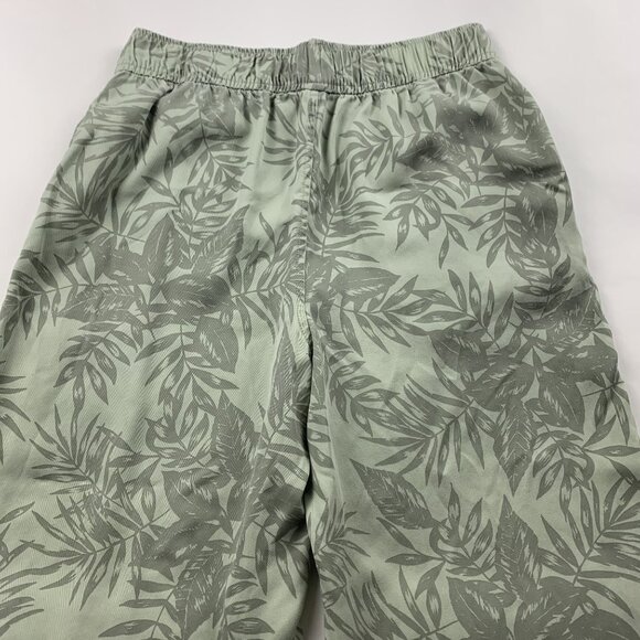 C&C California Soft Sage Palm Print Tencel Wide Leg Lounge Pant S - Picture 7 of 7